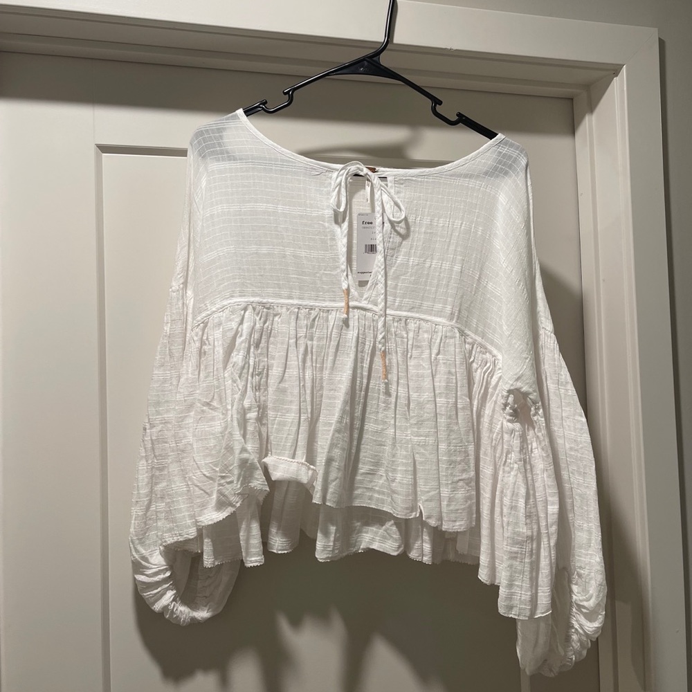 Free People Tie Front Blouse *NWT*